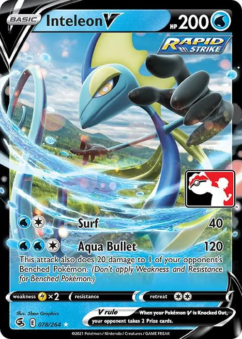 Inteleon V #078/264 S2 — Play! Pokémon Prize Pack Series