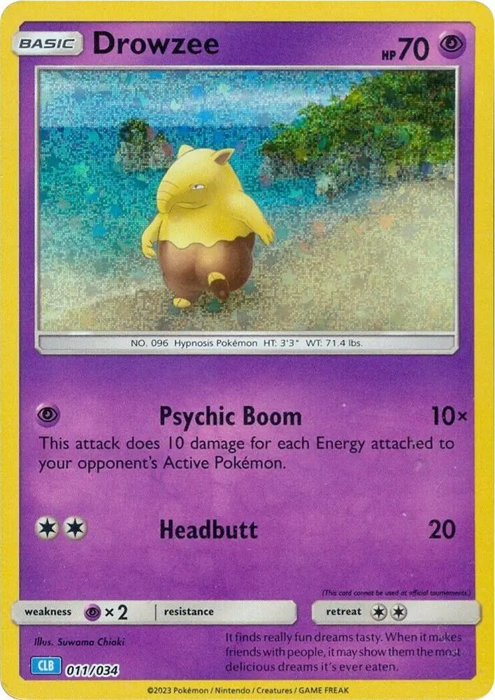Carte Pokémon Drowzee #011 — Deck Tortank & Suicune-ex