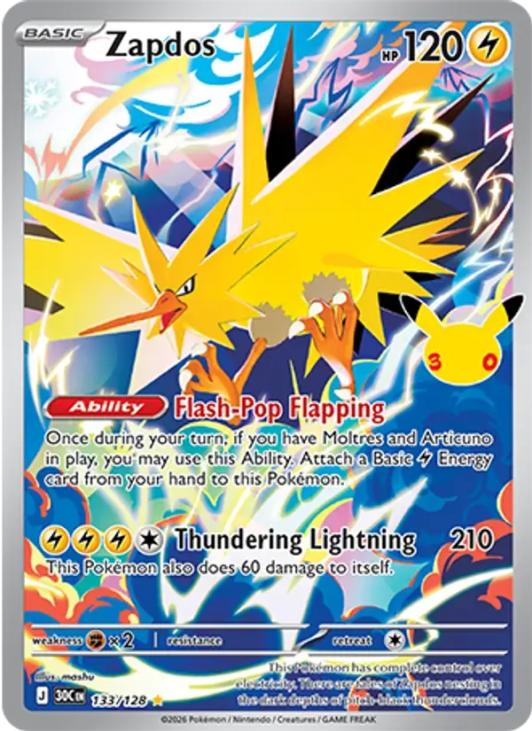 Zapdos #133 — 30th Celebration