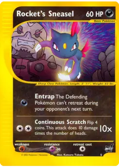 Carte Pokémon Rocket's Sneasel #5 — Best of Game