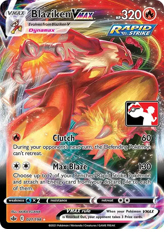 Blaziken VMAX #021/198 S1 — Play! Pokémon Prize Pack Series