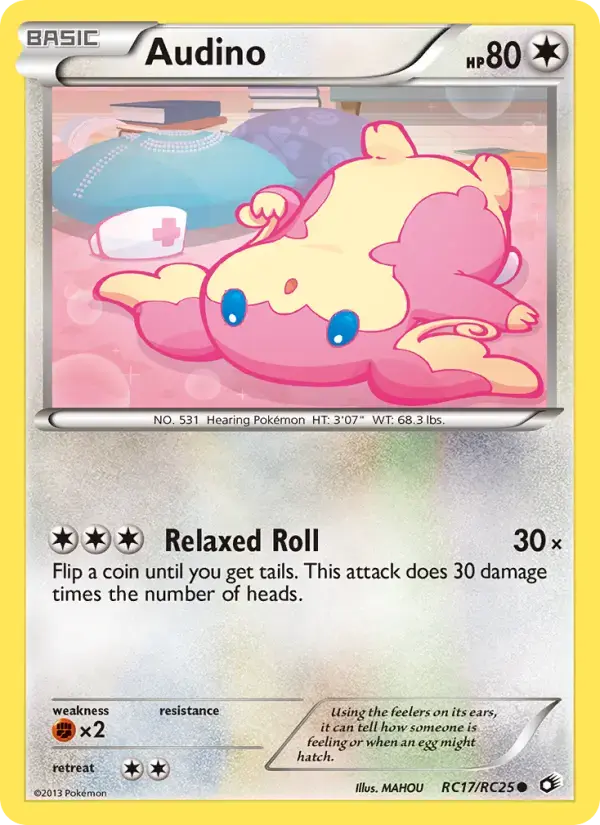 Carte Pokémon Audino #RC17 — Trésors Légendaires