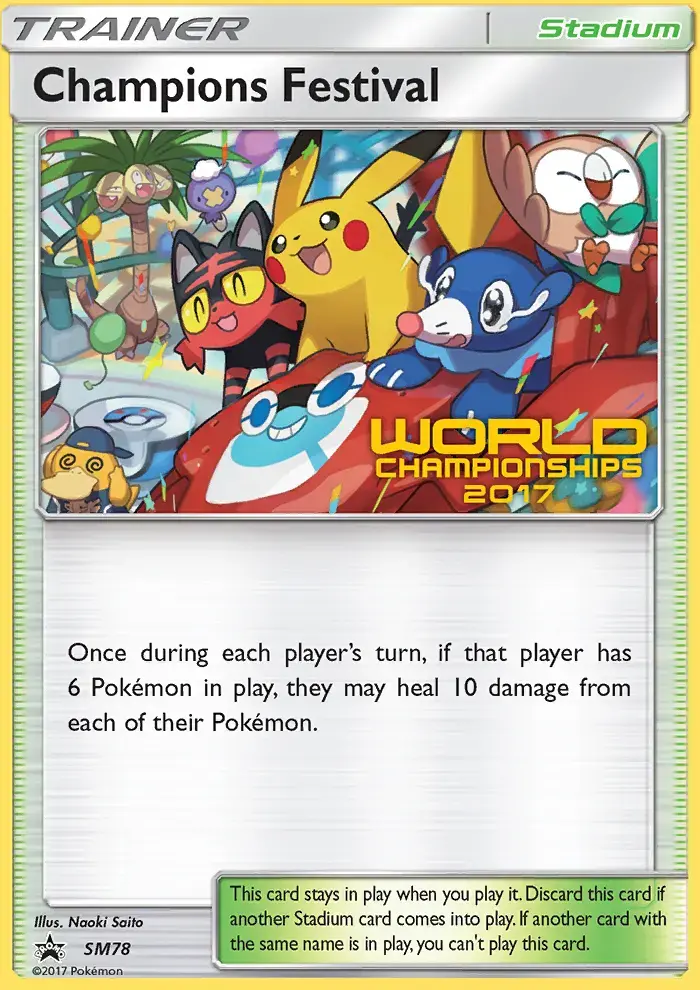 Carte Pokémon Festival des Champions #SM78 — Promos Soleil et Lune