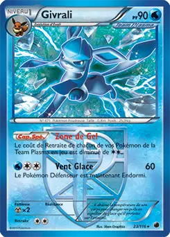 Carte Pokémon Givrali #023 Cosmos — Glaciation Plasma