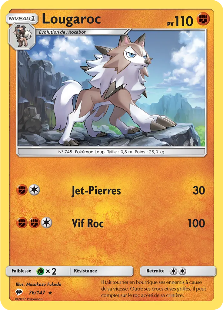 Carte Pokémon Lougaroc #076 Cracked Ice — Ombres Ardentes