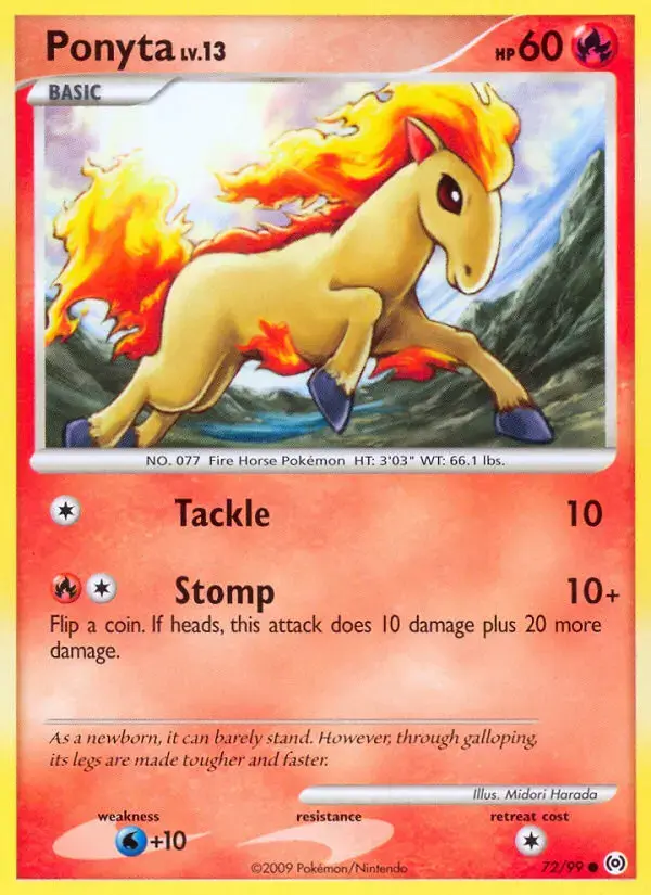 Carte Pokémon Ponyta #72 — Arceus