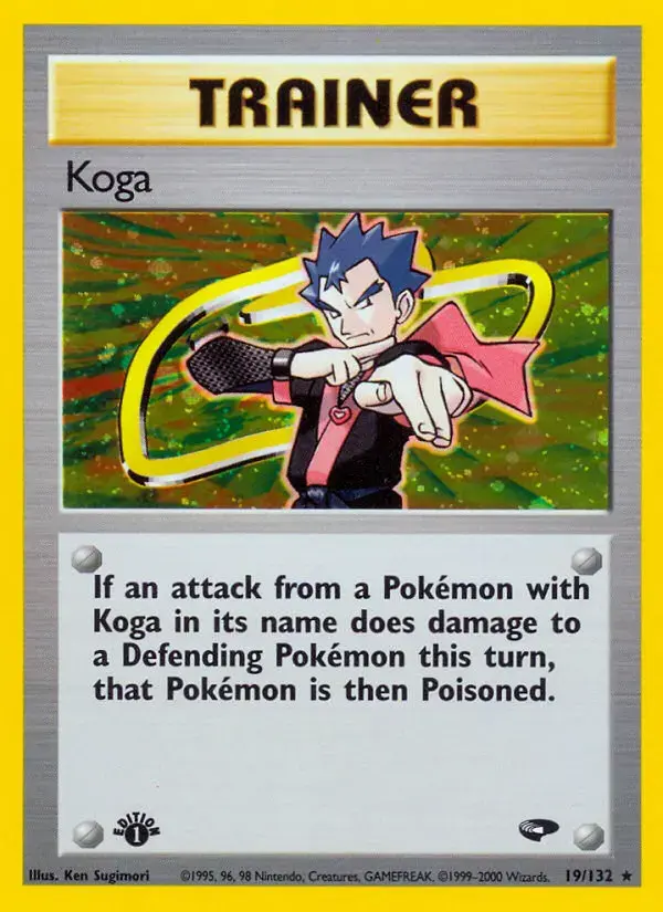 Carte Pokémon Koga #19 — Gym Challenge