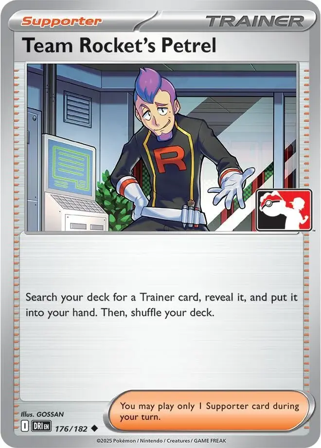 Team Rocket's Petrel #176/182 S8 — Play! Pokémon Prize Pack Series