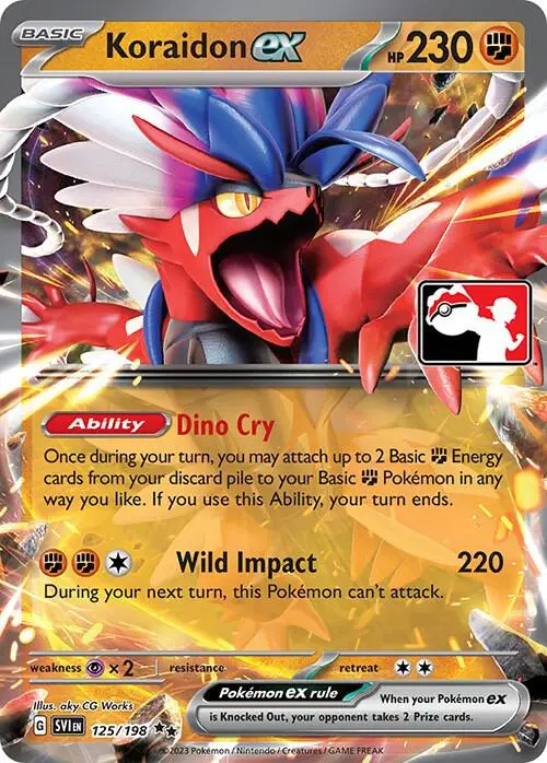 Koraidon ex #125/198 S4 — Play! Pokémon Prize Pack Series