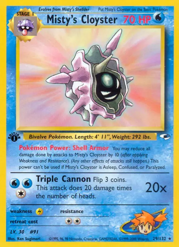 Carte Pokémon Misty's Crustabri #29 — Gym Heroes