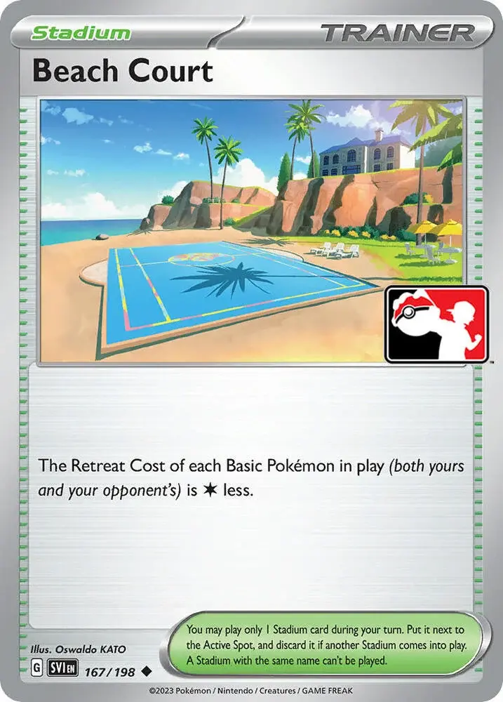 Beach Court #167/198 S3 Holo — Play! Pokémon Prize Pack Series