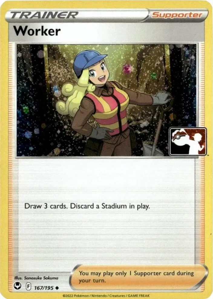 Worker #167/195 S4 — Play! Pokémon Prize Pack Series