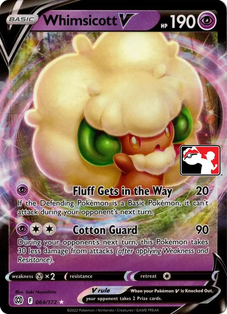 Whimsicott V #064/172 S2 — Play! Pokémon Prize Pack Series