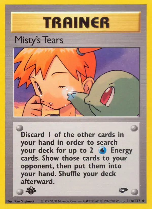Carte Pokémon Misty's Tears #118 — Gym Challenge