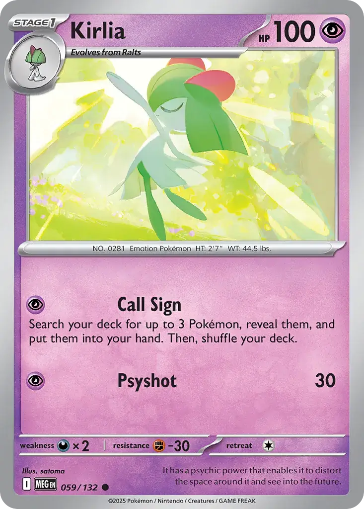 Kirlia #059/132 S9 — Play! Pokémon Prize Pack Series