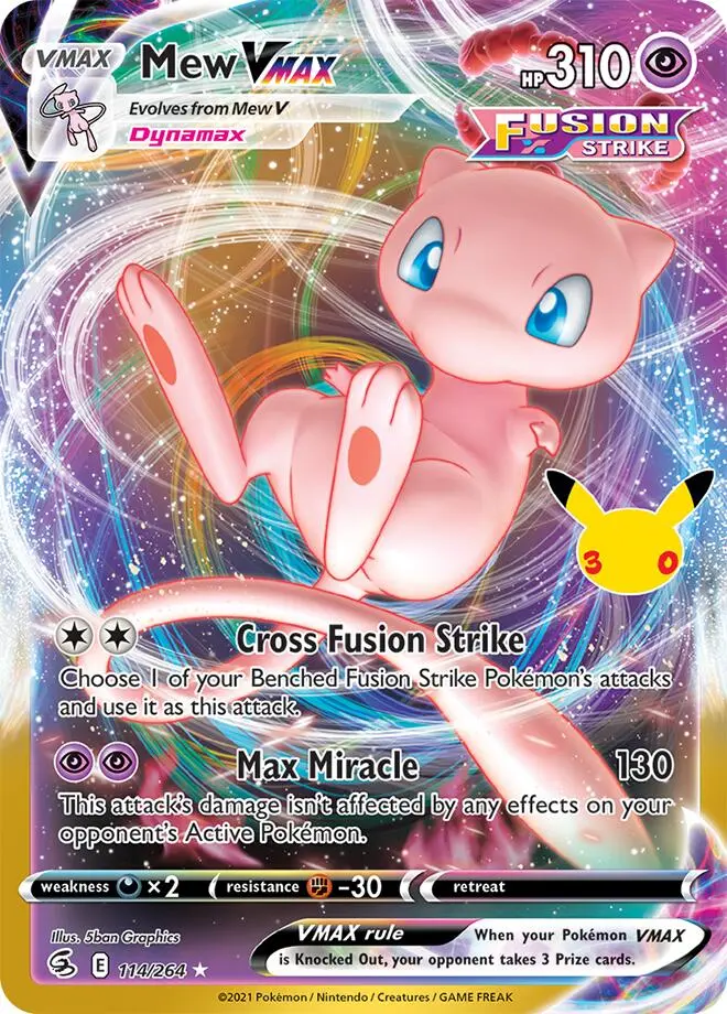 Mew VMAX #114/264 — 30th Celebration