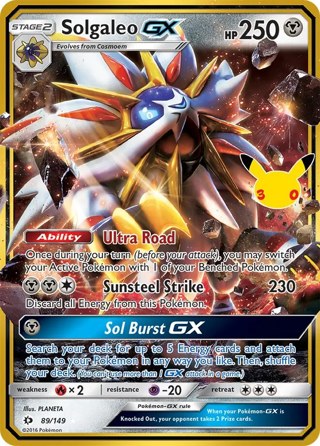 Solgaleo GX #89/149 — 30th Celebration