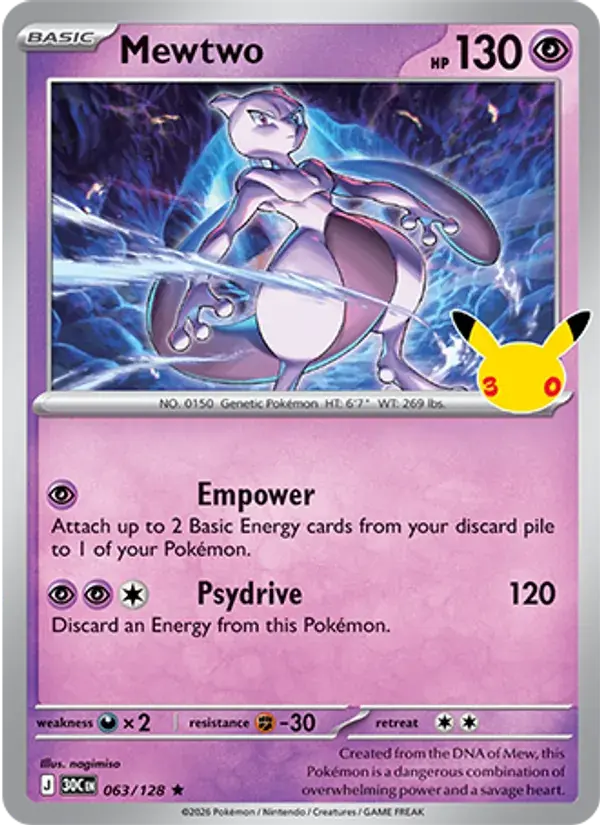 Mewtwo #063 — 30th Celebration
