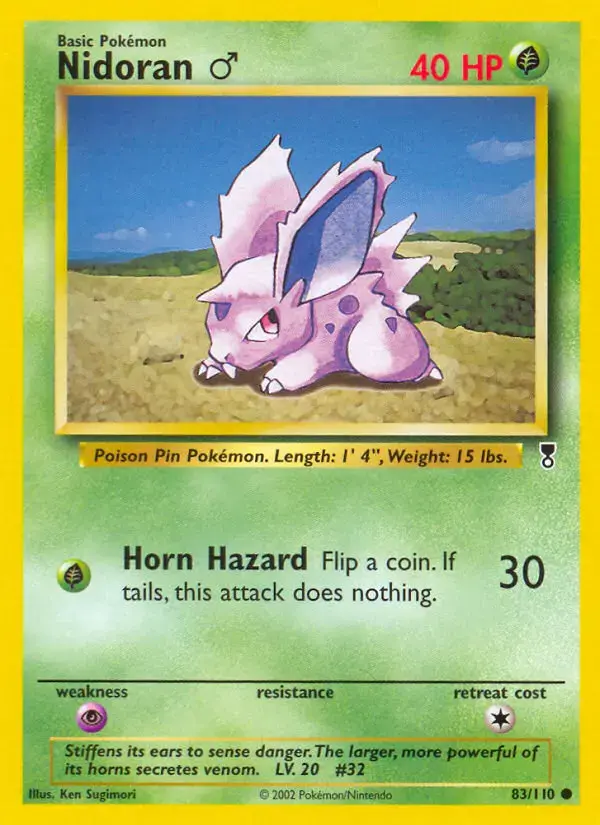 Carte Pokémon Nidoran ♂ #83 — Legendary Collection