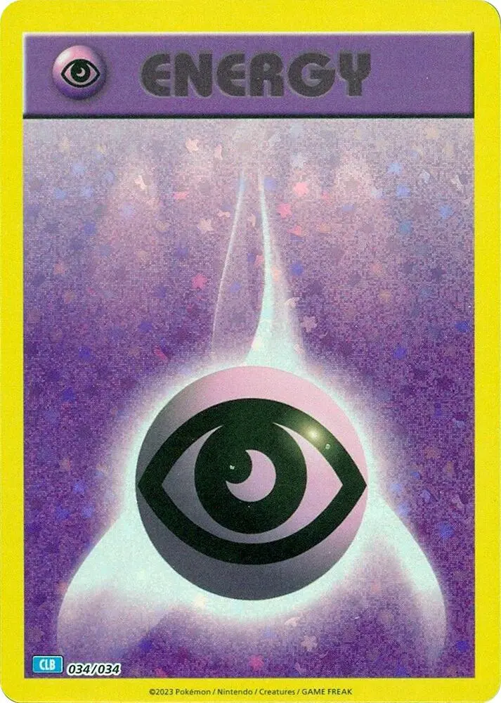 Carte Pokémon Basic Psychic Energy #034 — Deck Tortank & Suicune-ex