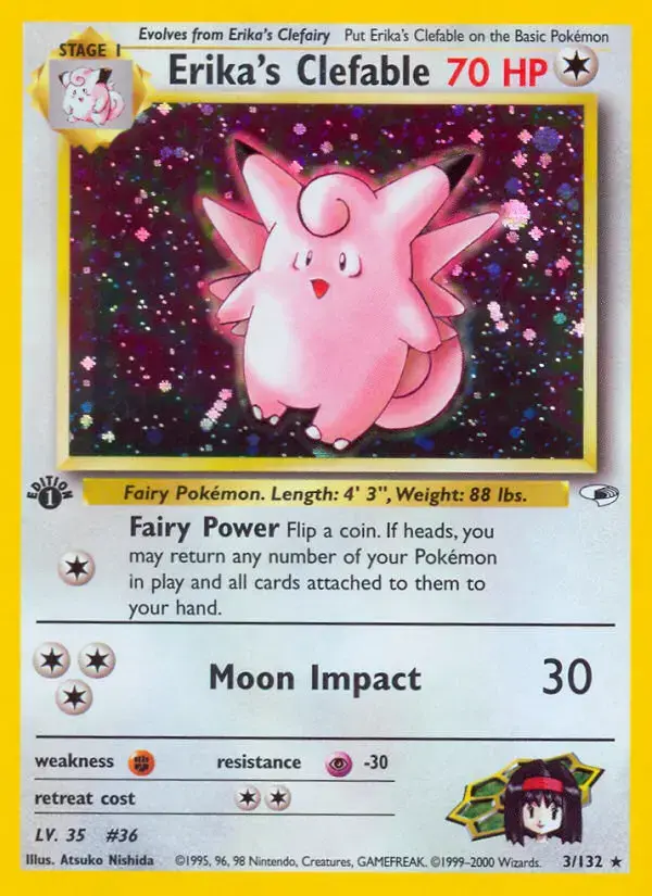Carte Pokémon Erika's Mélodelfe #3 — Gym Heroes