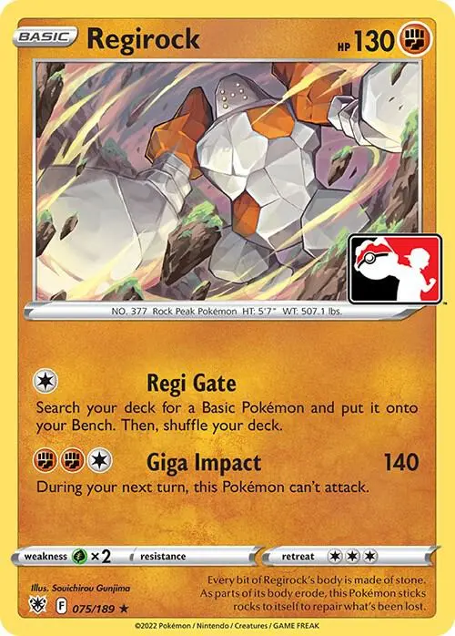 Regirock #075/189 S3 — Play! Pokémon Prize Pack Series