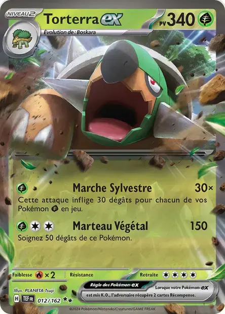 Carte Pokémon Torterra-ex #012 Stamp — Forces Temporelles