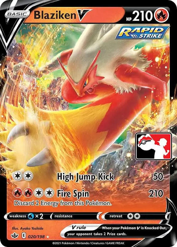 Blaziken V #020/198 S1 — Play! Pokémon Prize Pack Series