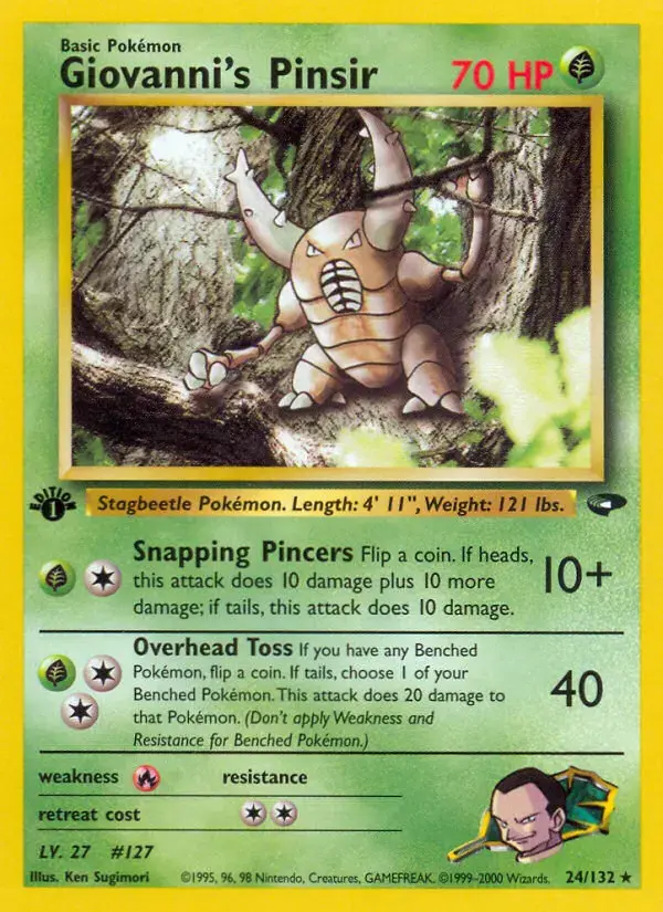 Carte Pokémon Giovanni's Scarabrute #24 — Gym Challenge