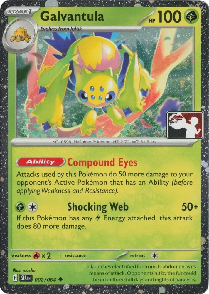 Galvantula #002/064 S6 — Play! Pokémon Prize Pack Series