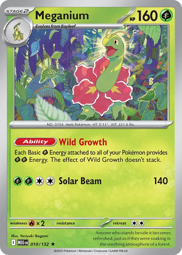 Meganium #010/132 S9 — Play! Pokémon Prize Pack Series