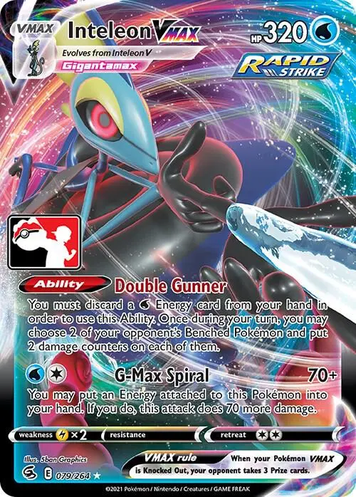 Inteleon VMAX #079/264 S2 — Play! Pokémon Prize Pack Series