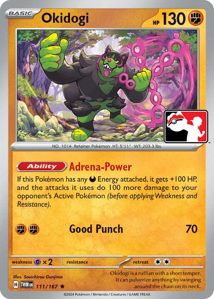 Okidogi #111/167 S6 — Play! Pokémon Prize Pack Series