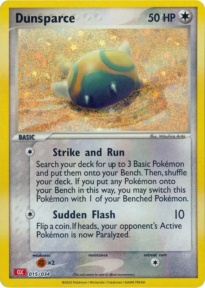 Carte Pokémon Dunsparce #015 — Deck Dracaufeu & Ho-Oh-ex