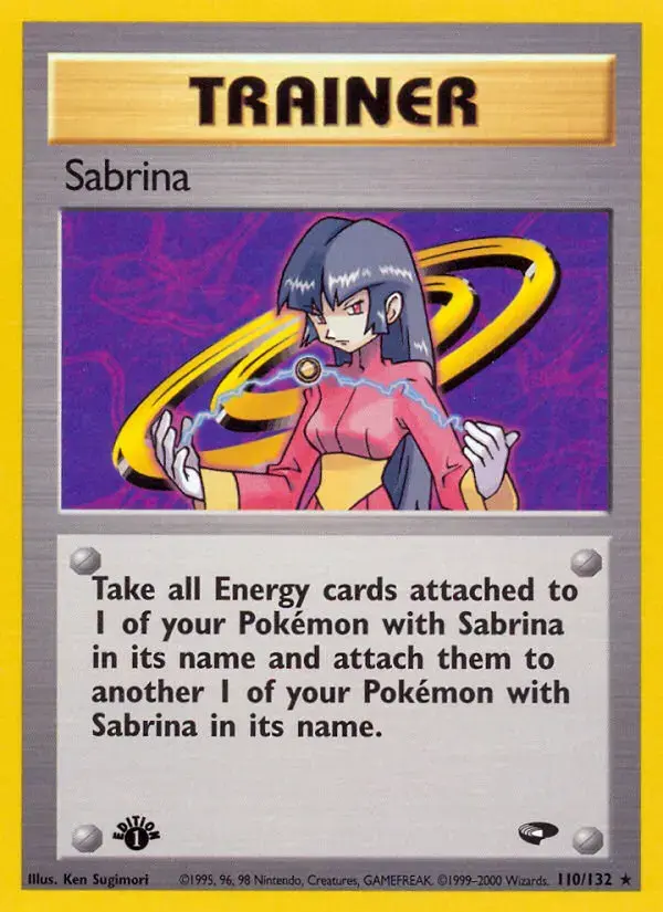 Carte Pokémon Sabrina #110 — Gym Challenge