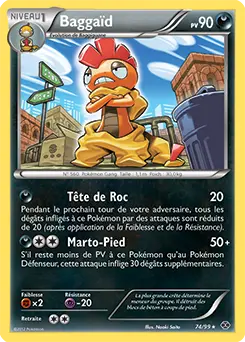Carte Pokémon Baggaïd #074 Non Holo — Destinées Futures