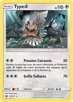 Carte Pokémon Type:0 #089 Non Holo — Invasion Carmin