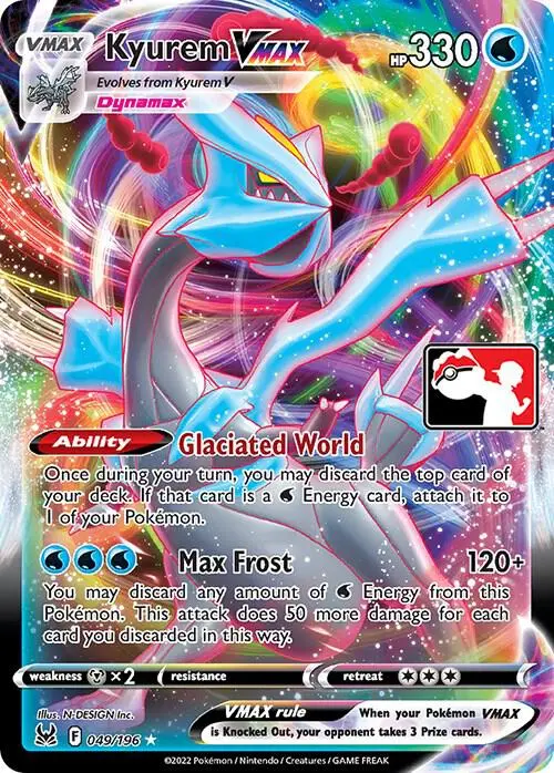 Kyurem VMAX #049/196 S3 — Play! Pokémon Prize Pack Series