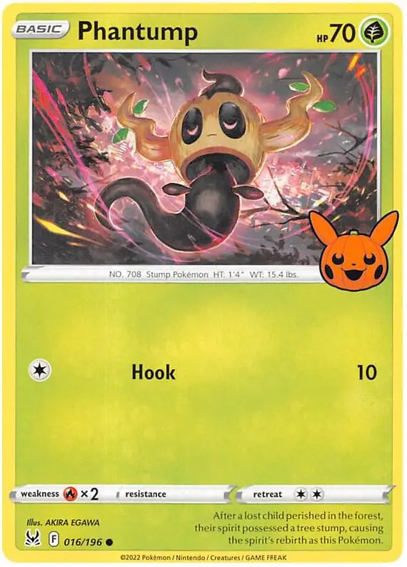 Carte Pokémon Phantump #016 — Trick or Trade BOOster Bundle 2023