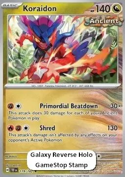 Carte Pokémon Koraidon #119 Stamp V3 — Forces Temporelles