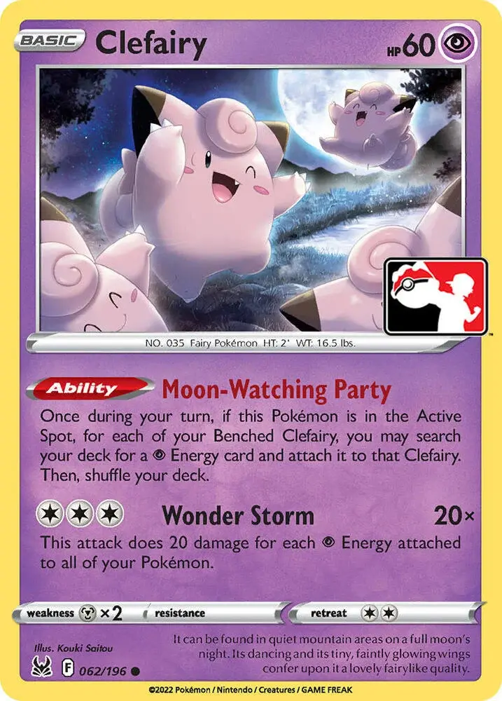 Clefairy #062/196 S3 — Play! Pokémon Prize Pack Series
