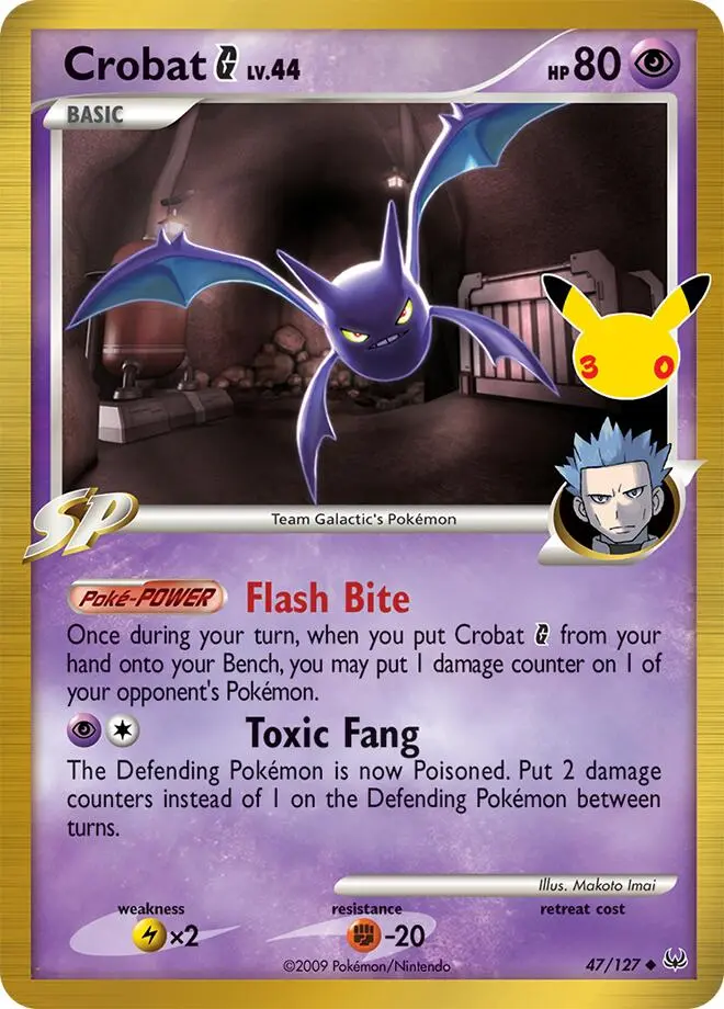 Crobat G #47/127 — 30th Celebration