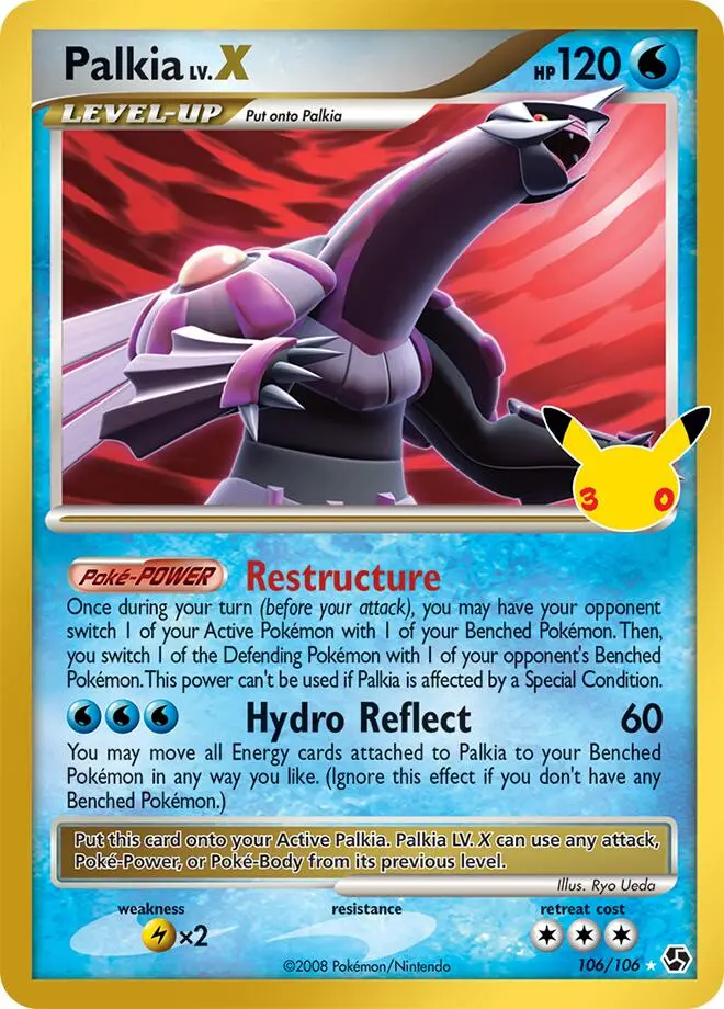 Palkia LV.X #106/106 — 30th Celebration