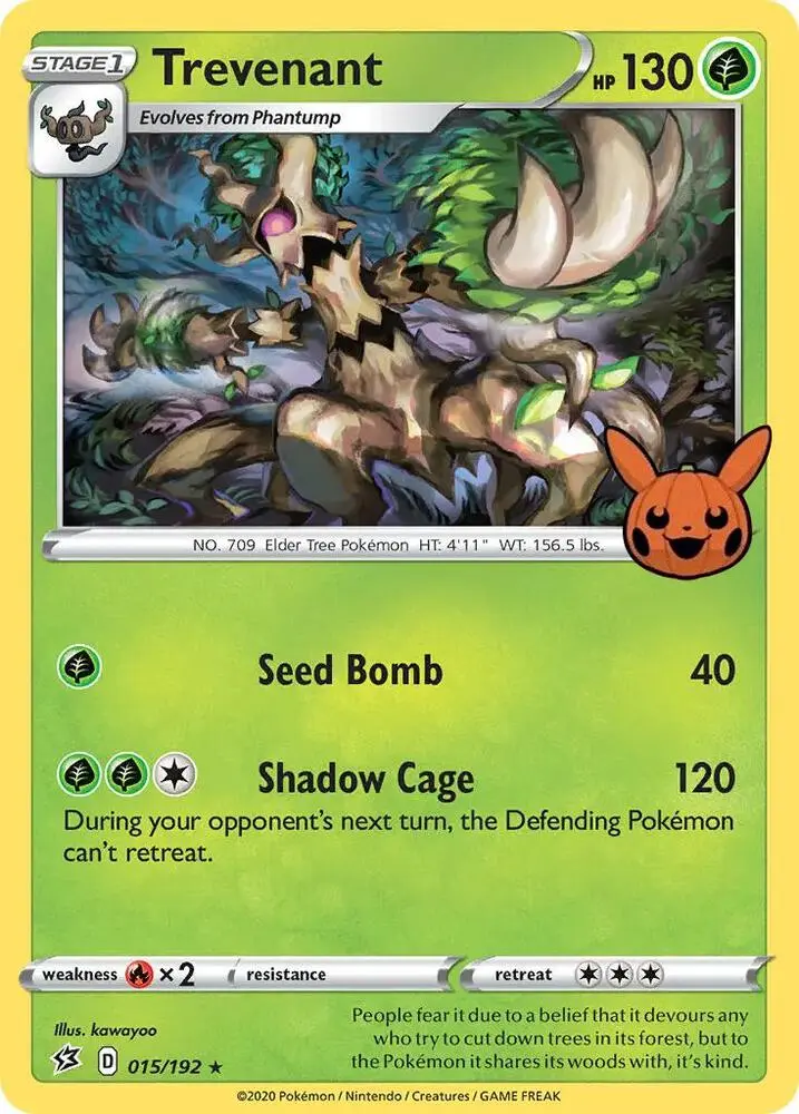 Carte Pokémon Trevenant #015 — Trick or Trade BOOster Bundle 2022