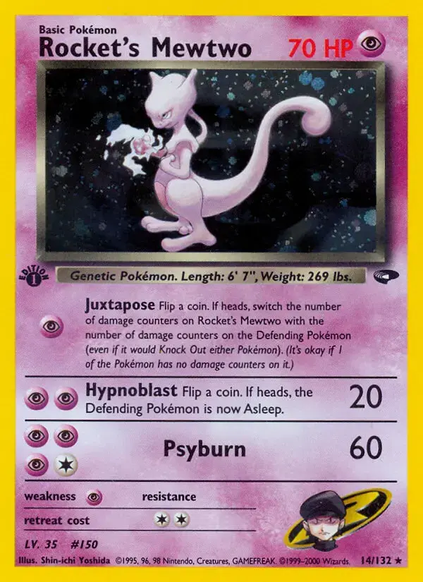 Carte Pokémon Rocket's Mewtwo #14 — Gym Challenge