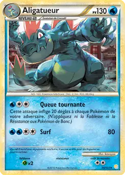 Carte Pokémon Aligatueur #020 Cracked Ice — HeartGold SoulSilver