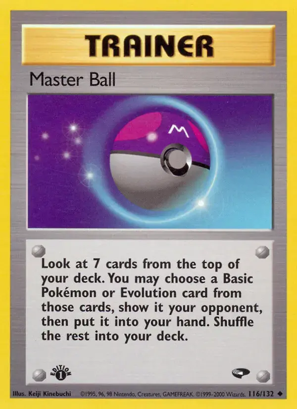 Carte Pokémon Master Ball #116 — Gym Challenge