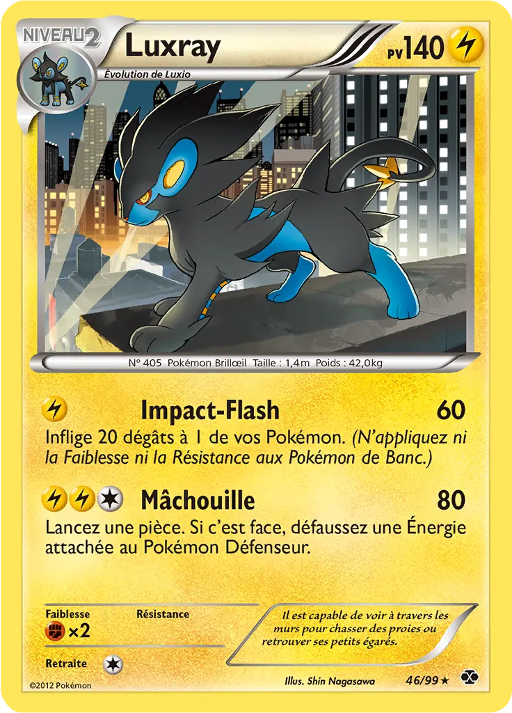 Carte Pokémon Luxray #046 Non Holo — Destinées Futures