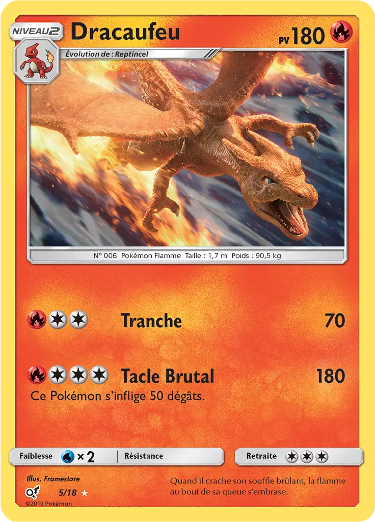 Carte Pokémon Dracaufeu #5 — Détective Pikachu