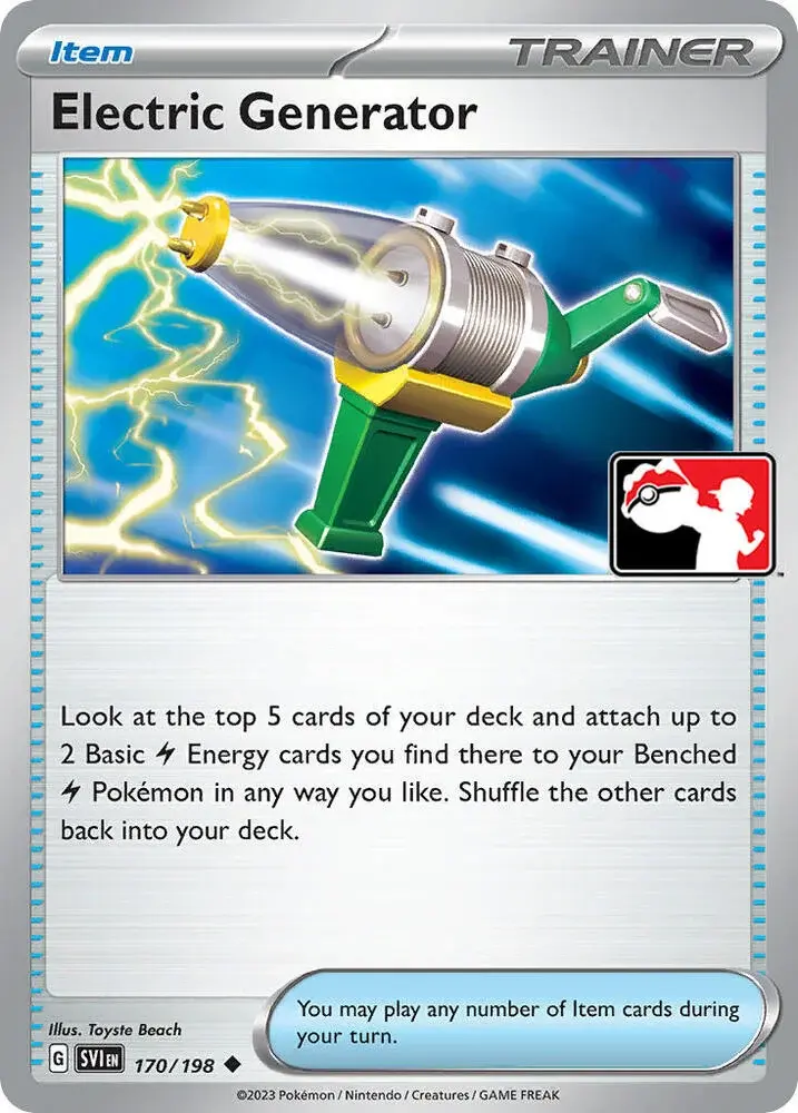 Electric Generator #170/198 S4 Holo — Play! Pokémon Prize Pack Series